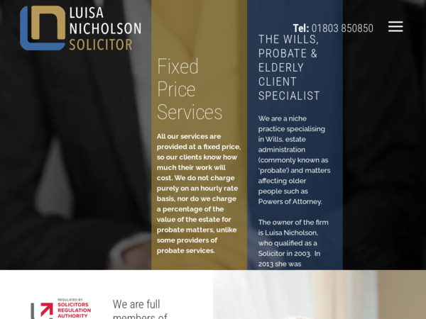 Luisa Nicholson, Solicitor