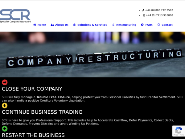 Specialist Company Restructure