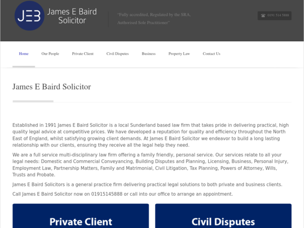 James E Baird Solicitor