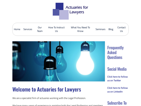 Actuaries For Lawyers