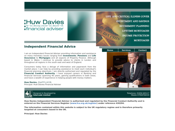 Huw Davies Independent Financial Adviser