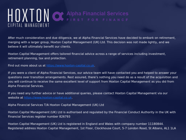 Alpha Financial Services