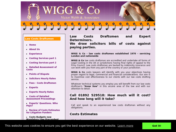 Wigg & Co - Law Costs Draftsmen