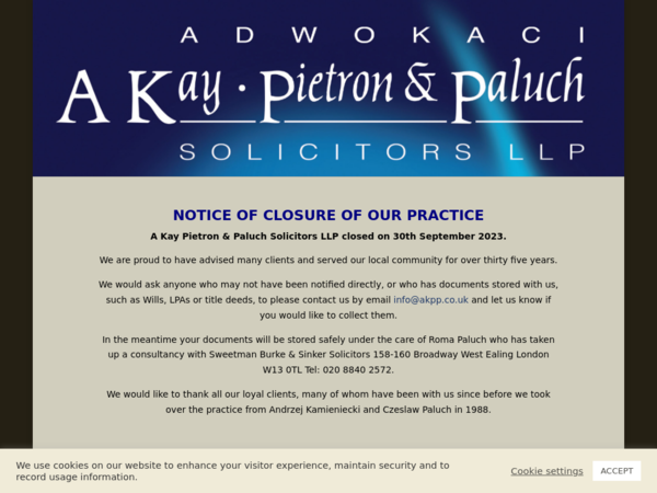 A Kay Pietron & Paluch Solicitors