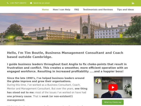 Tim Boutle - Business Consultant