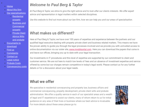 Paul Berg & Taylor Solicitors