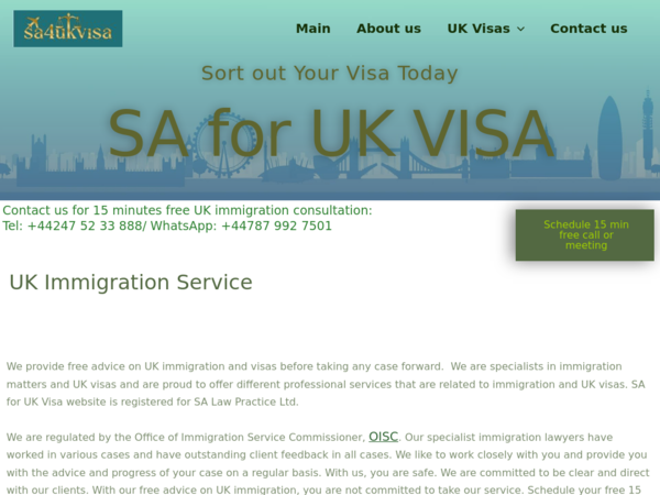 Sa4ukvisa - SA Law Practice